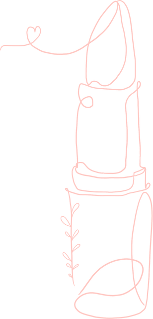 Continuous Line Drawing of Lipstick